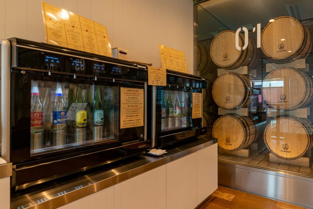 2Fにはシードルの試飲コーナー