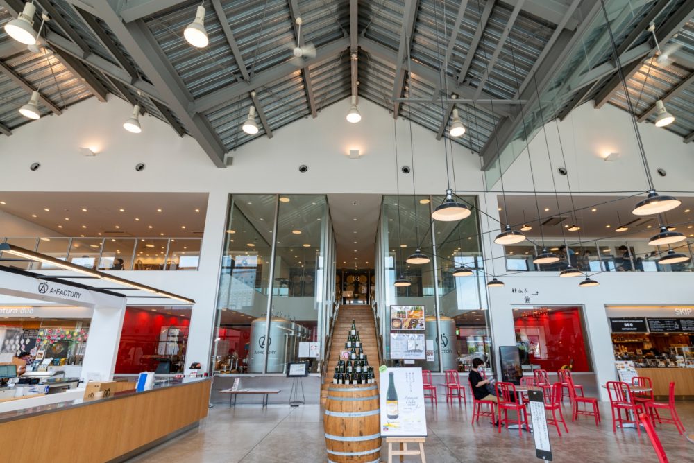 施設の中にはシードル工房があります