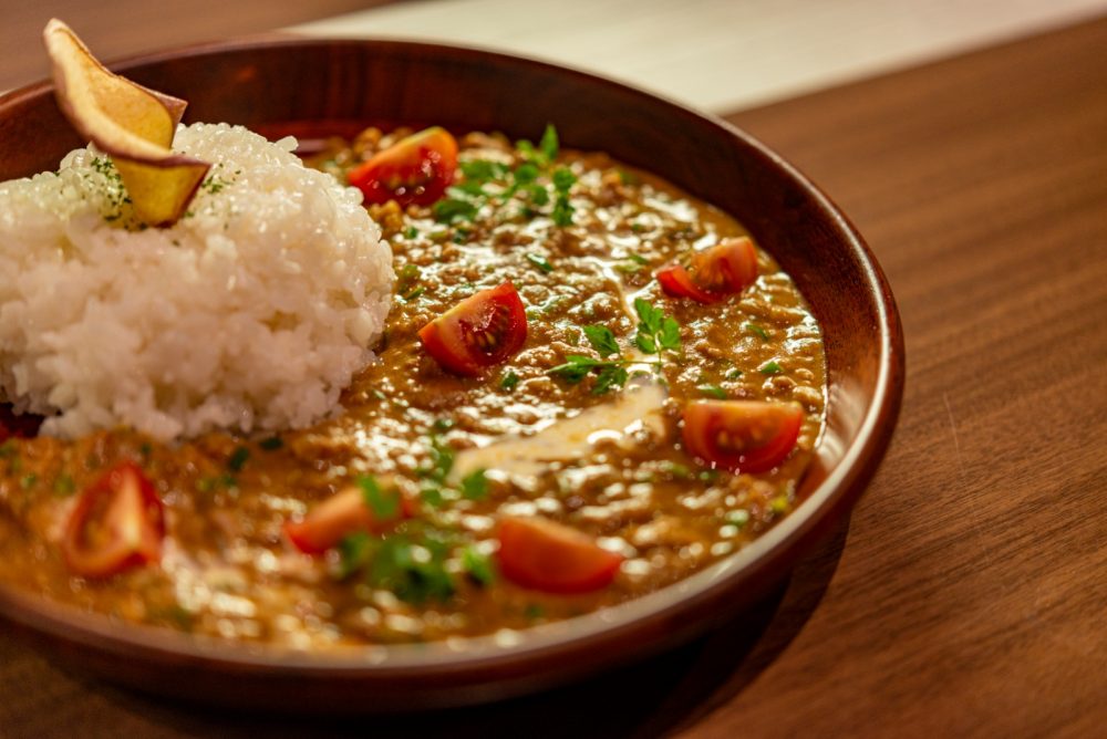 ココナッツ風味のキーマカレー