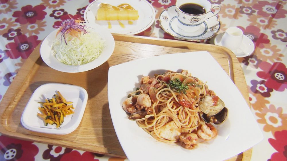 海の幸トマトソースパスタ※取材当時