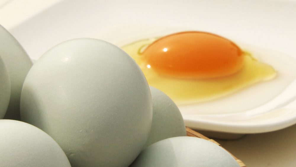 黄身の色が濃い