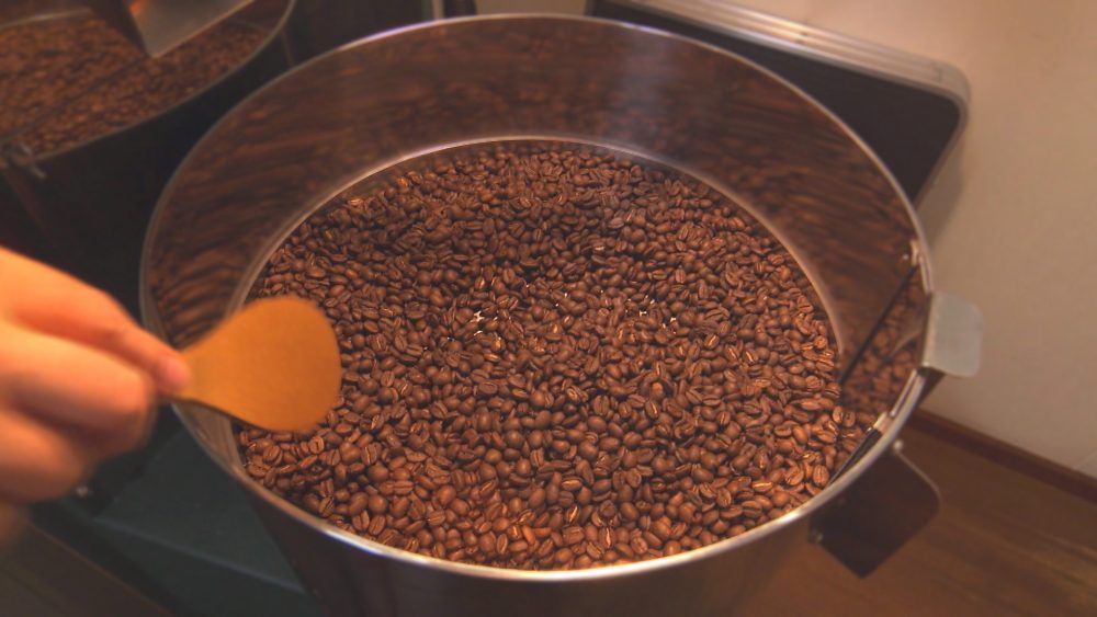 コーヒー豆のいい香りが