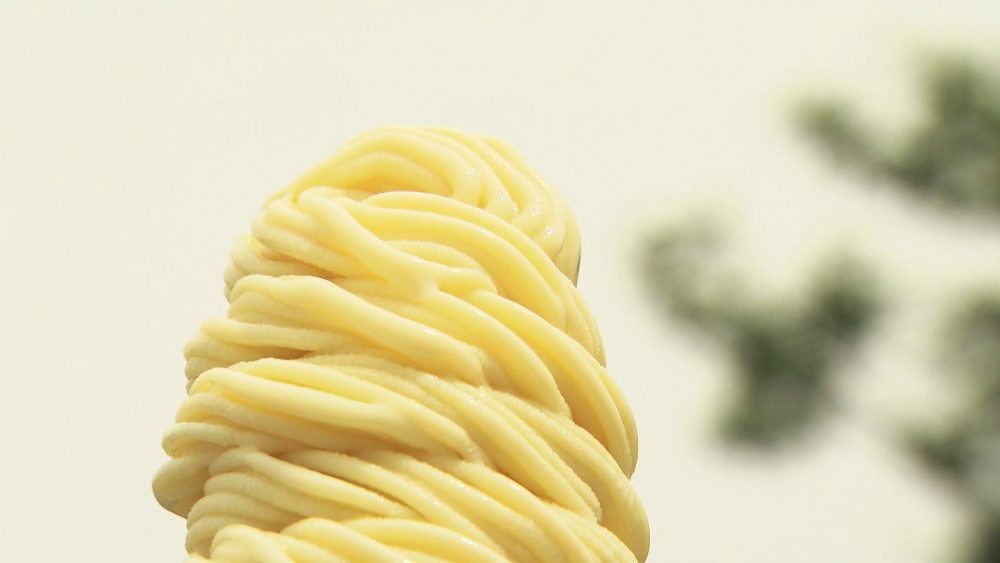 モンブランケーキのよう