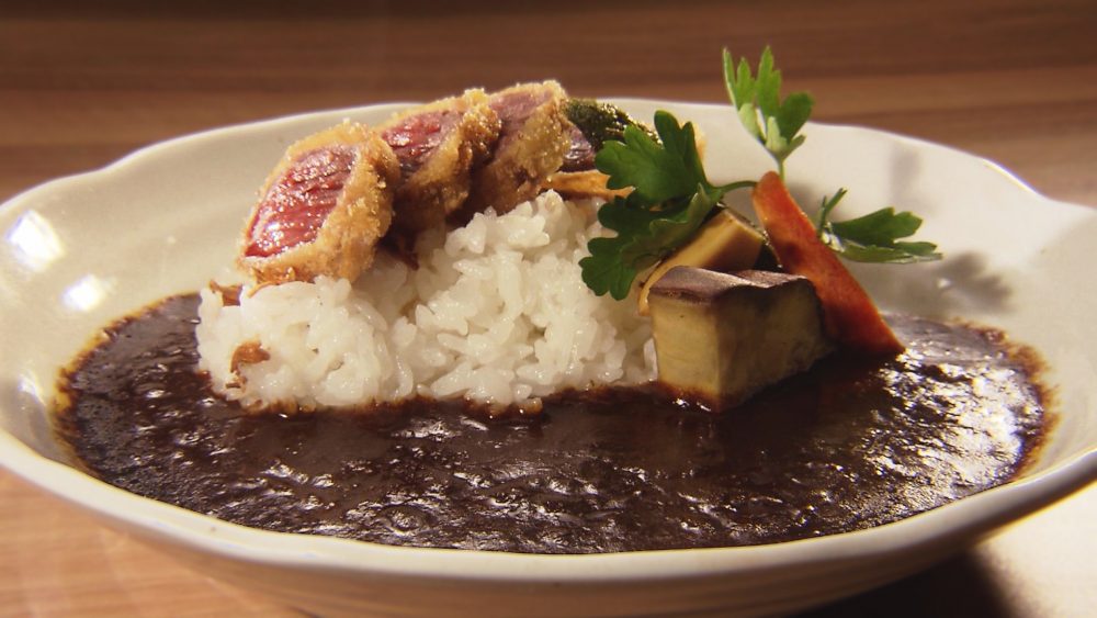 八戸毬姫牛のカツカレー