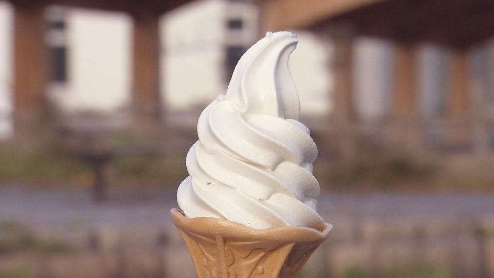 ミルクの甘みにしじみの塩味が！！？しじみソフト