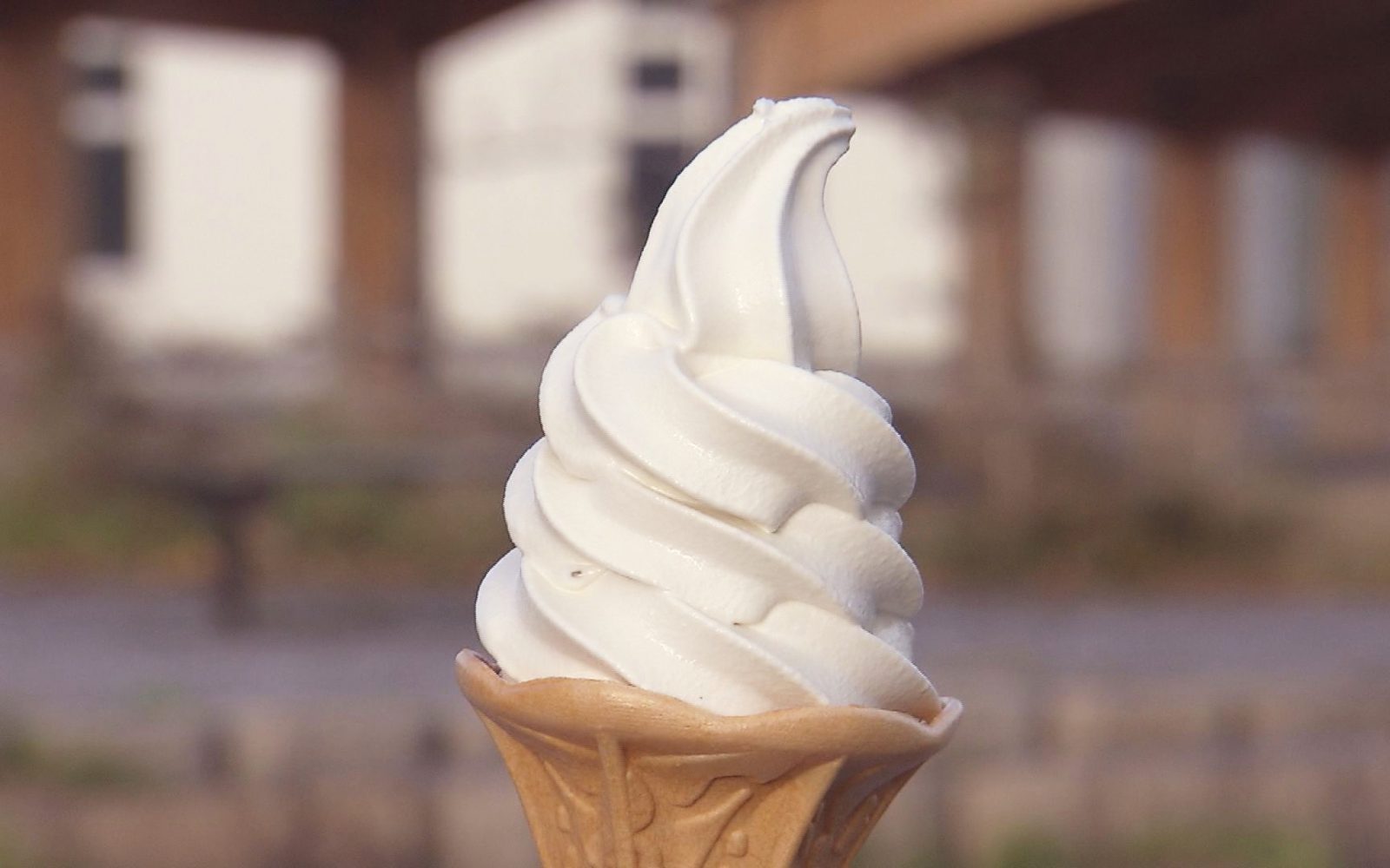 ミルクの甘みにしじみの塩味が!!?しじみソフト