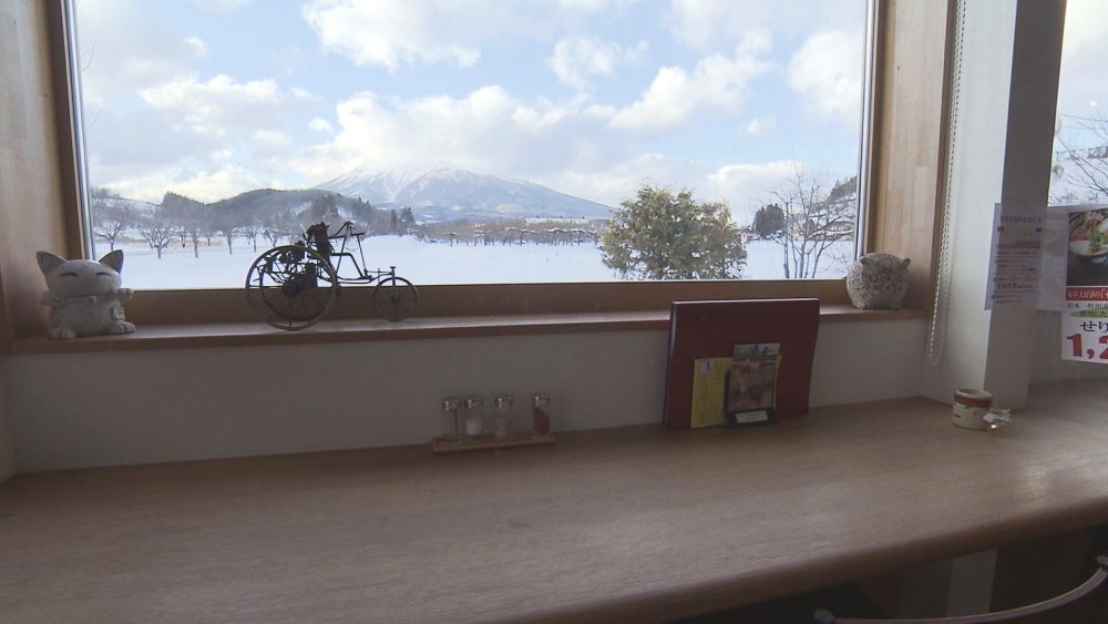 岩木山を眺めながら