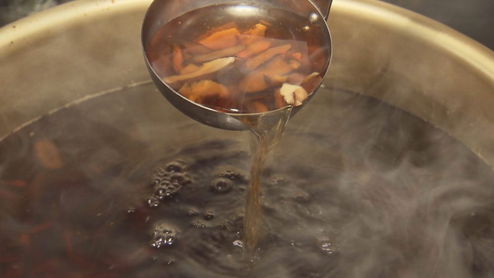 かつおや椎茸のお出汁