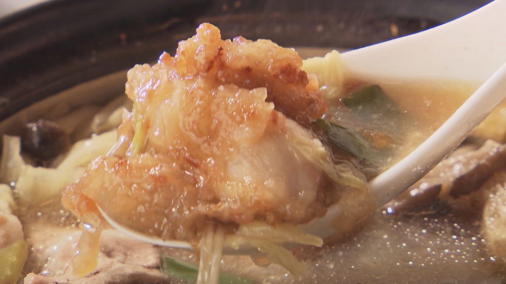 スープに衣を溶かして