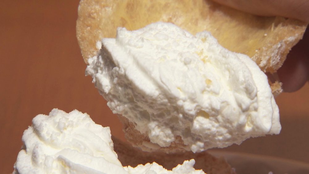 クリームとミルクの甘み