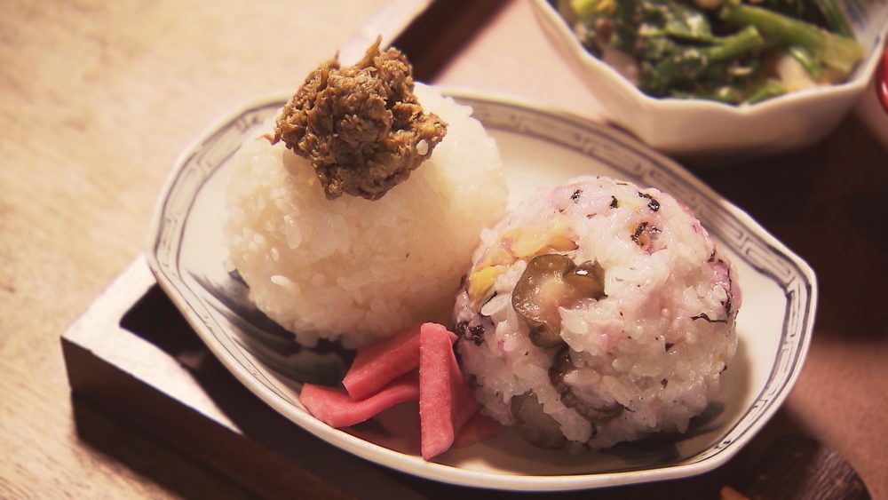 かわいらしいおにぎり