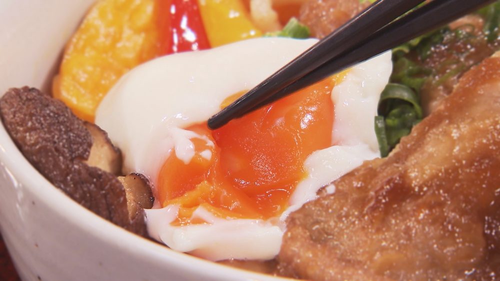 温泉たまご場で仕上げた温泉卵