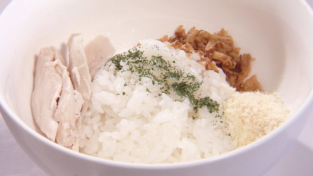 〆はリゾットセットにスープを