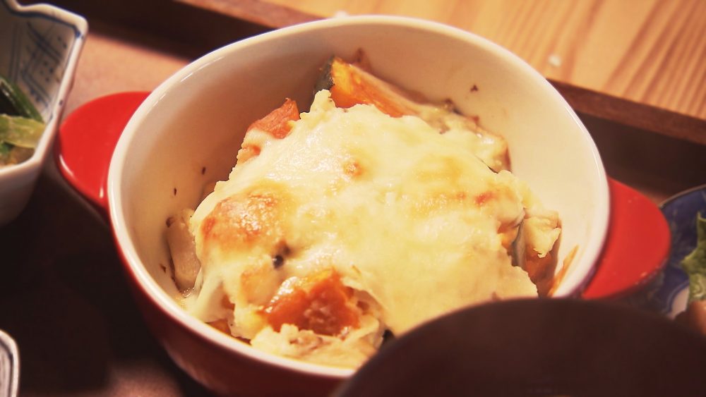 メインはかぼちゃグラタン