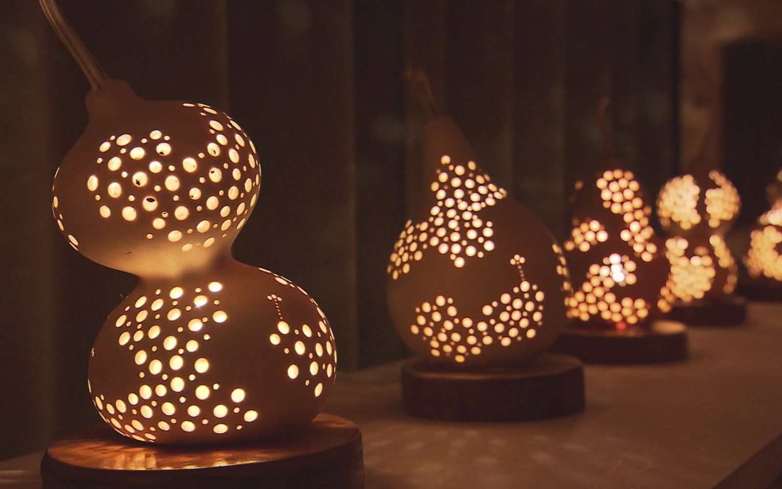 世界でひとつだけを！ひょうたんを使ったオリジナルランプ