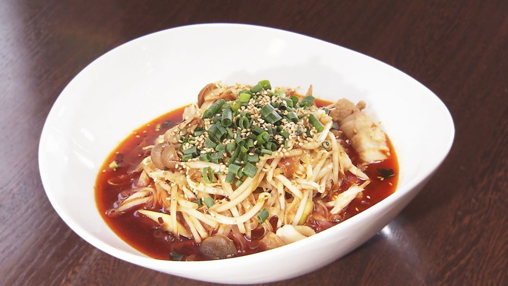 豚バラともやしの四川風辛子煮