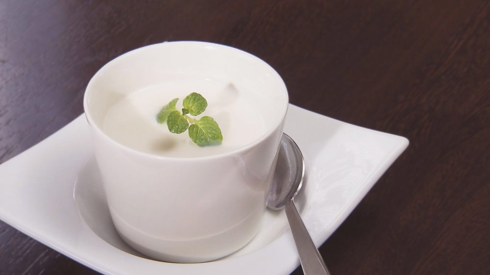 デザートに杏仁豆腐