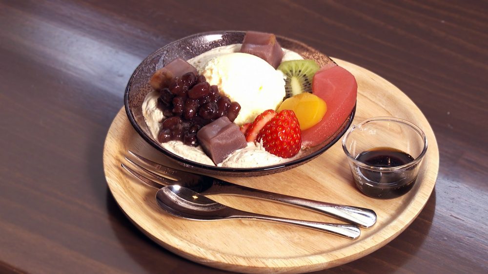 マロンクリームに久慈良餅が！ゆったり雰囲気でいただく和スイーツ