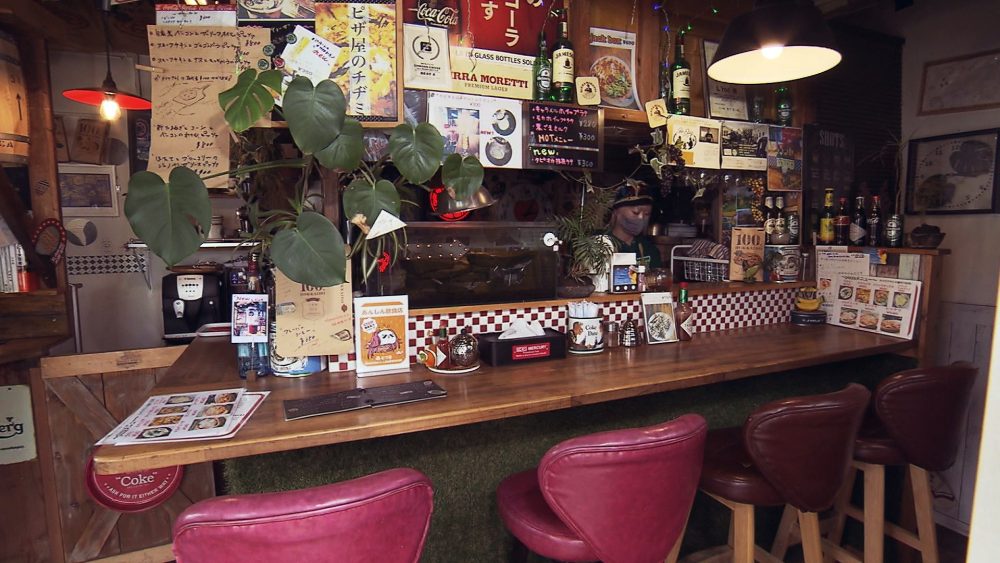 アメリカンな店内