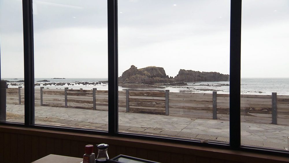 大海原の絶景を眺めながら