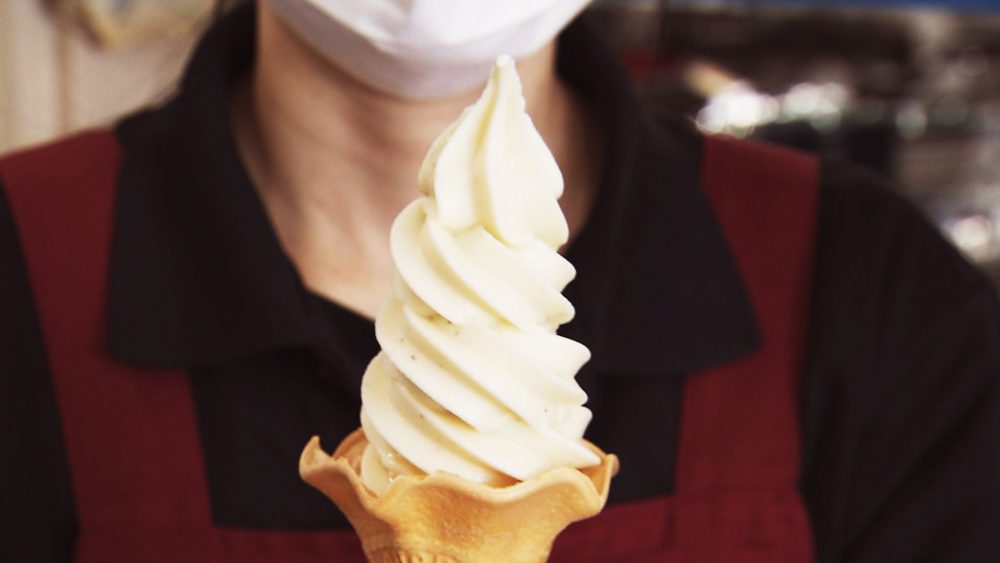 デザートに塩ソフトも