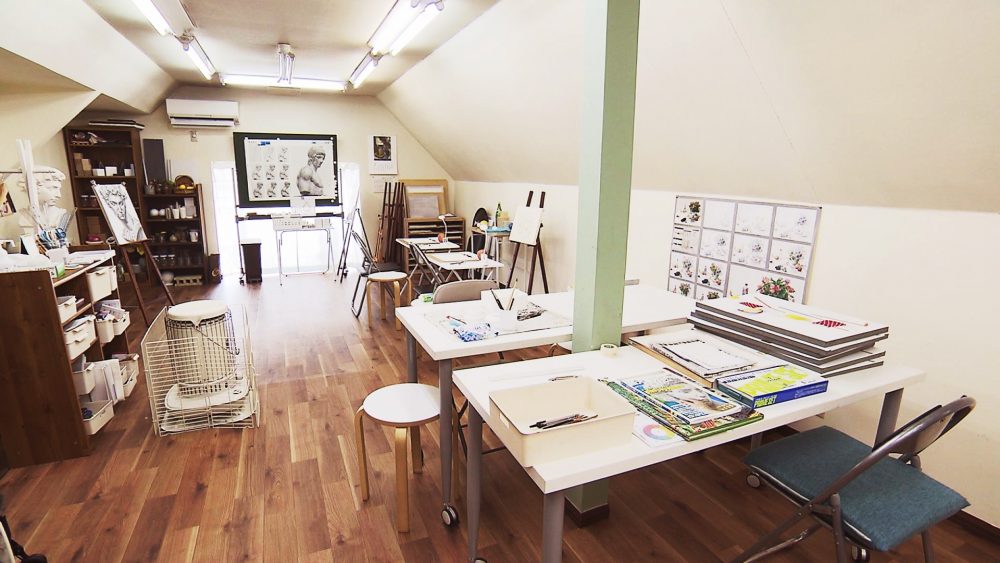 ほっこりした雰囲気のアトリエ