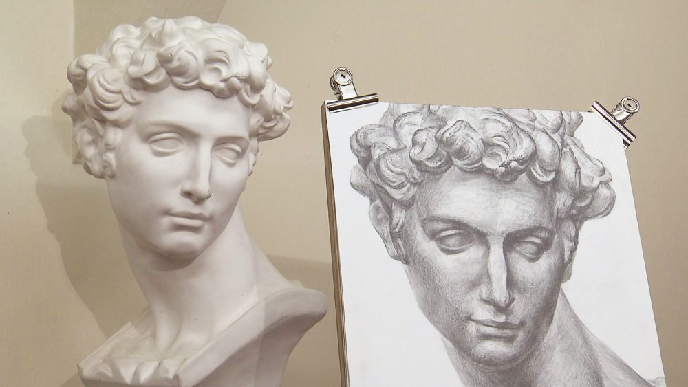 本格的なデッサンも