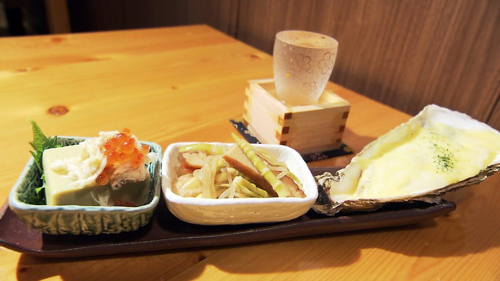 旬の魚介や山菜を