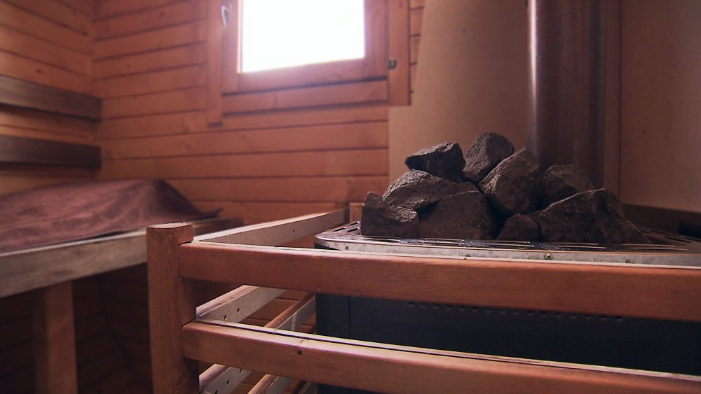 サウナ内
