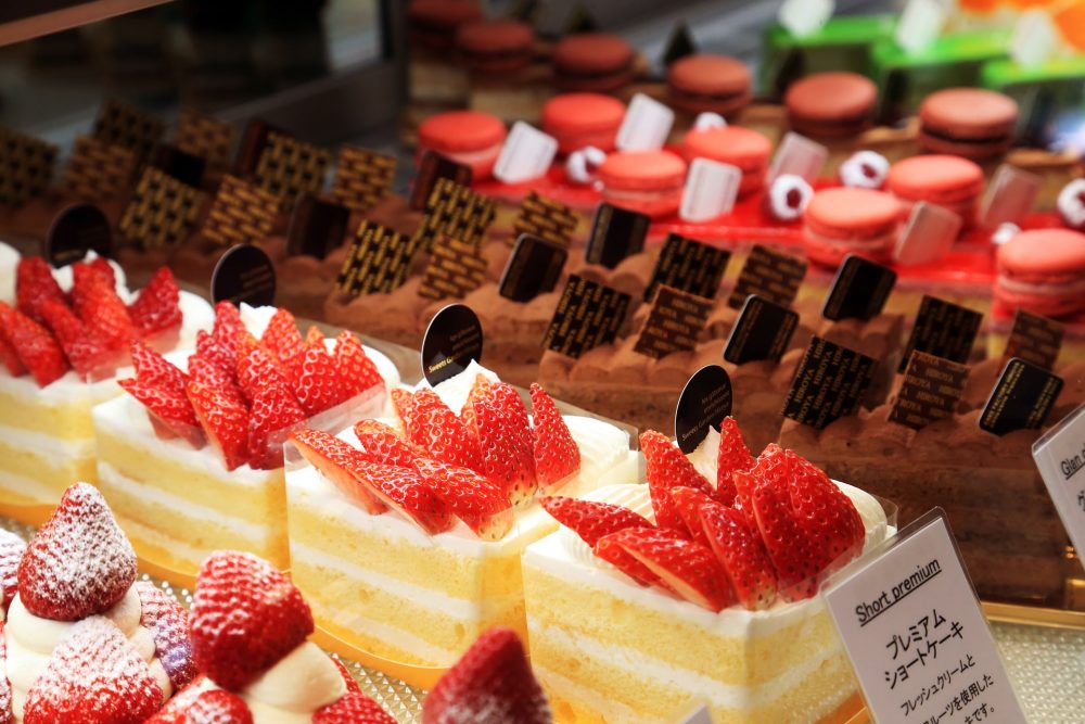 見た目もかわいいケーキ