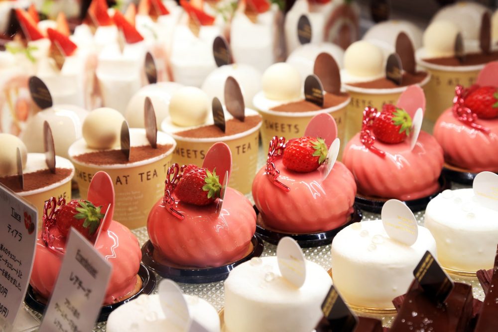 カラフルなショーケースって嬉しい♪