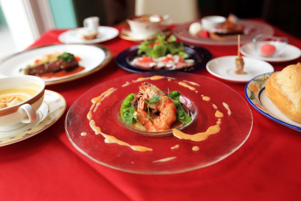 取材時のお魚料理