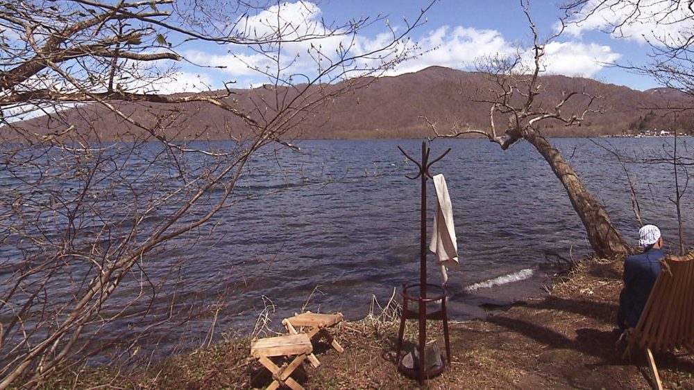 水風呂は十和田湖