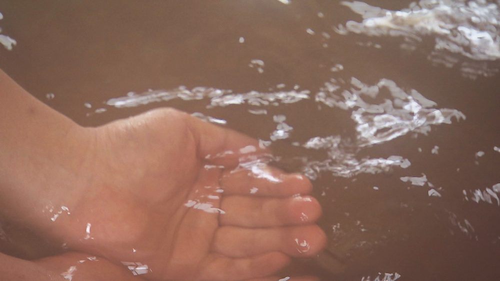 源泉かけ流し、熱めのお湯が特徴「おおびらき温泉」