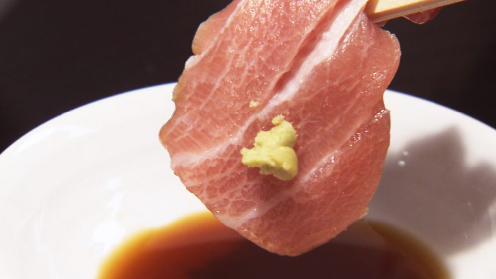 わさびとお醤油で