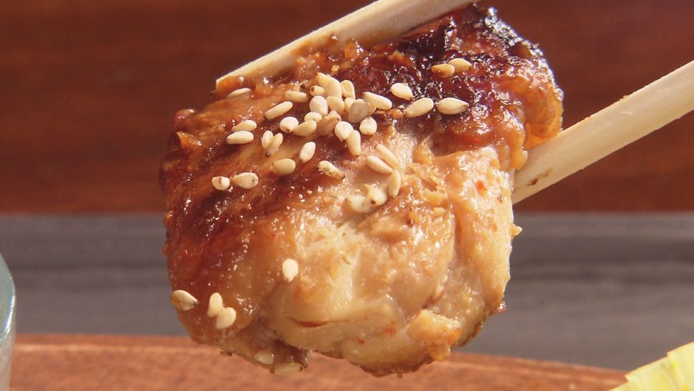 甘辛な鳥の味噌照り焼き