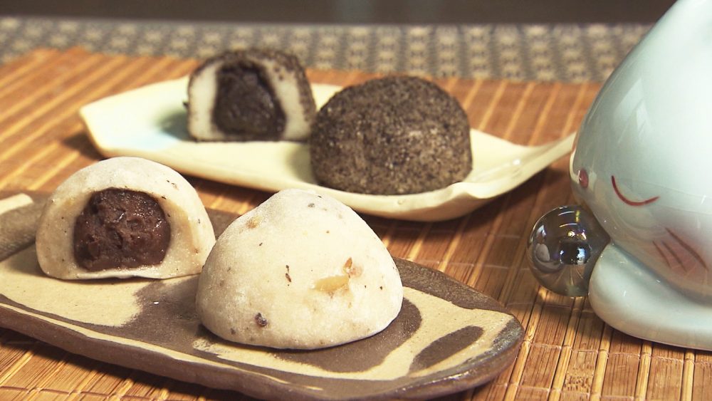 県産のもち米『あかりもり』使用した心もほっこり和む大福＆串団子