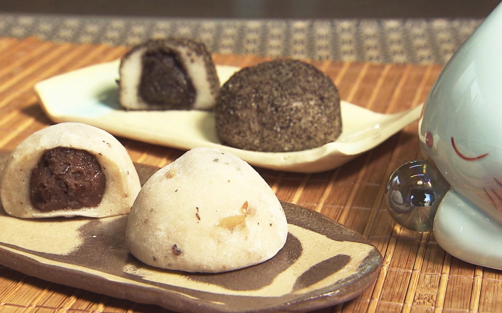 県産のもち米『あかりもり』使用した心もほっこり和む大福＆串団子