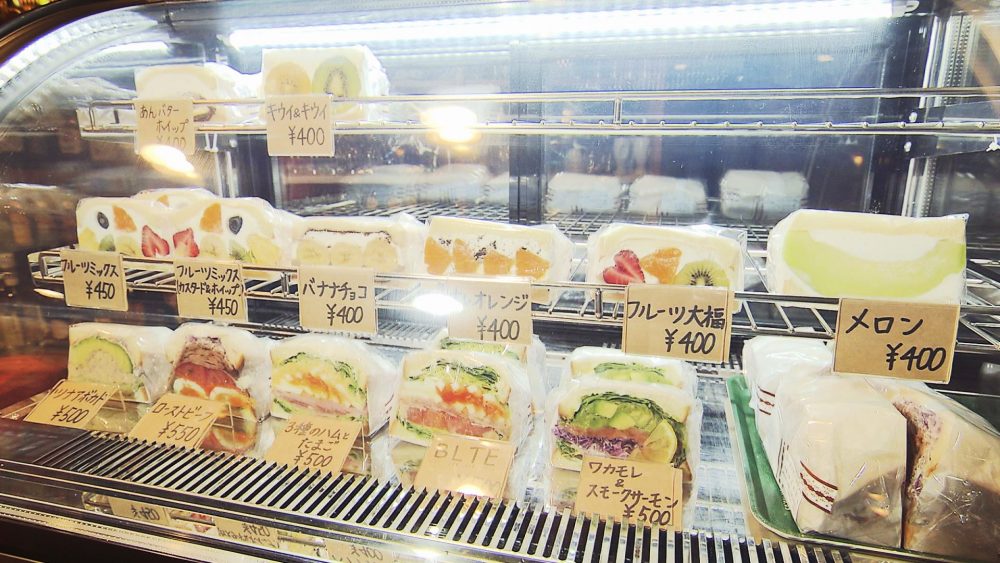 ショーケースにずらり