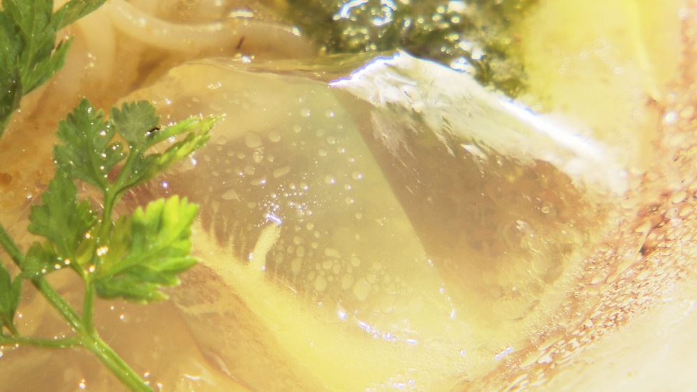 酸味のあるトマトゼリー