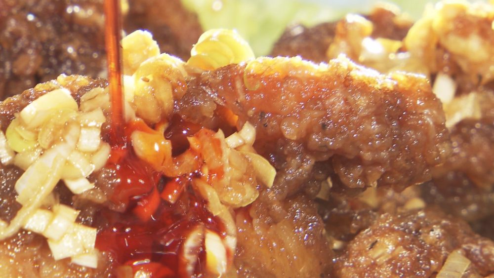 自家製ラー油で味変もOK