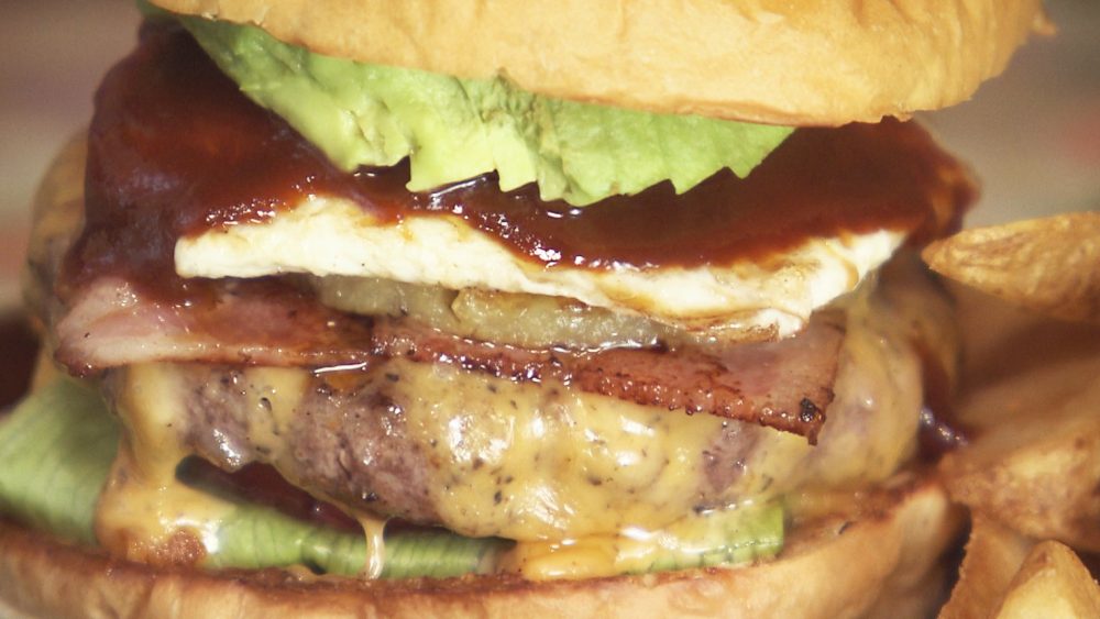 オーストラリア産牛肉100％のパティ