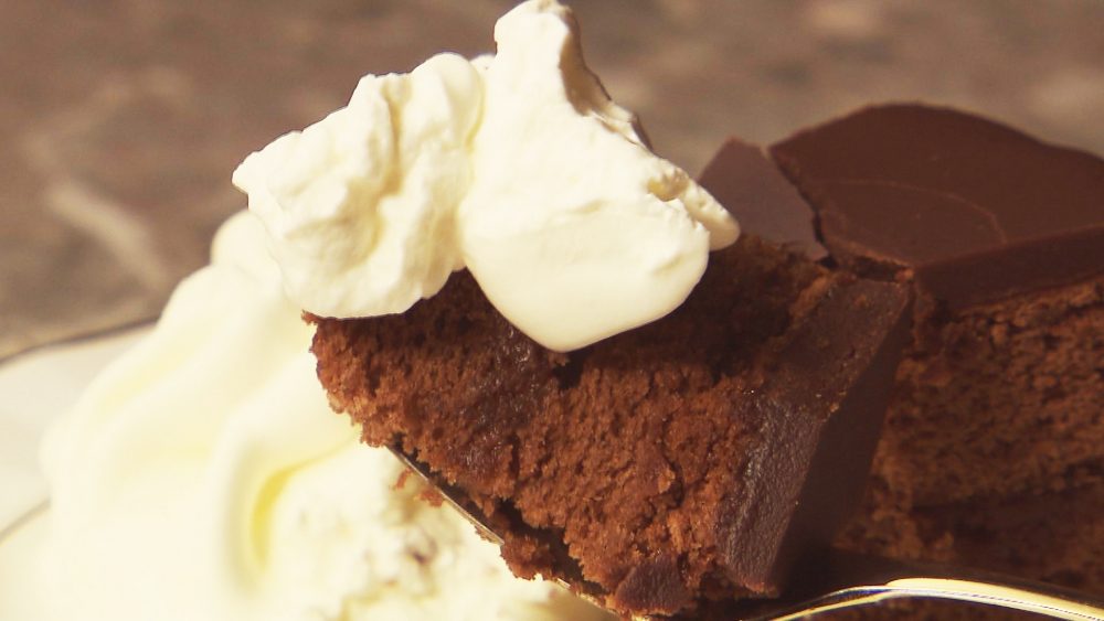 生クリームをたっぷりと