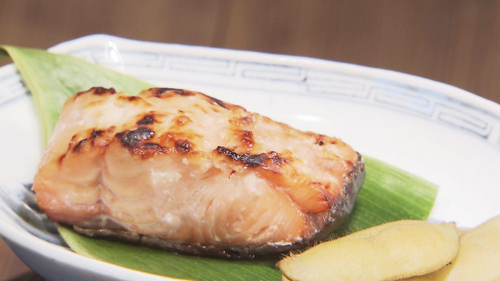 三五八漬けの焼鮭
