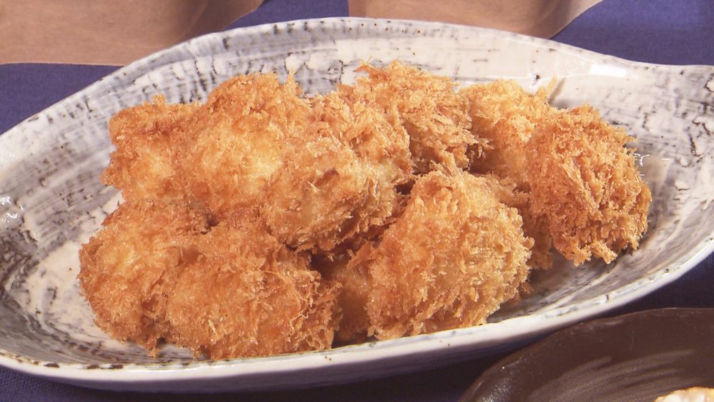 肉厚のほたてがたっぷり