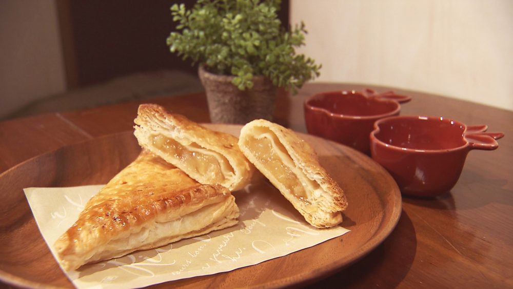 人気急上昇！県産りんごを使用した「窯出しアップルパイ」