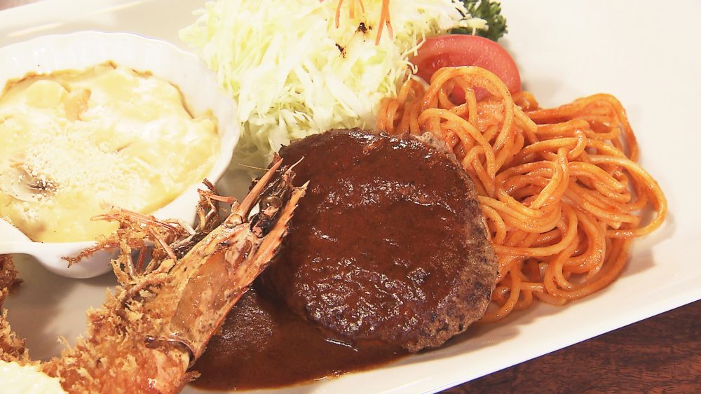 エビフライにハンバーグ！嬉しい人気メニューがセットで