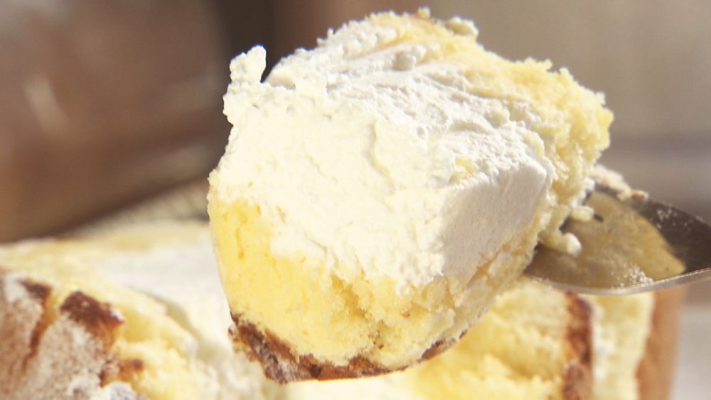 甘めの生地にさっぱり生クリーム