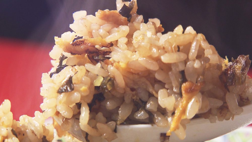 高菜の塩味を生かして