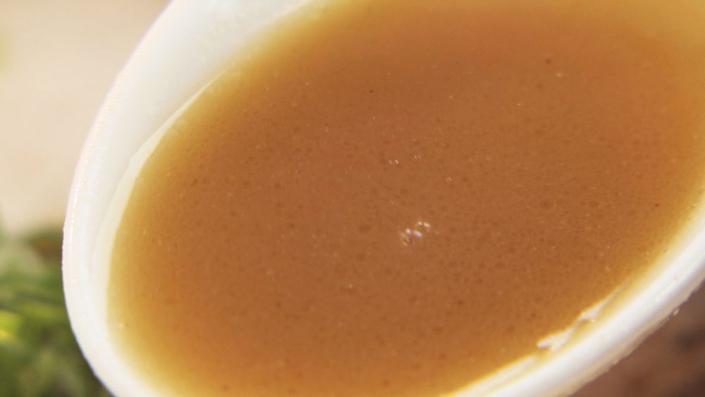 丁寧に仕上げられたスープ